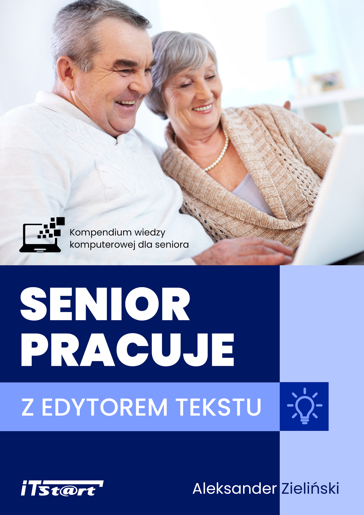 Senior pracuje z edytorem tekstu ISBN9788365645524